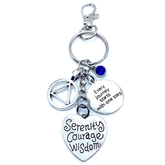 Sobriety Keychain Bag Charm - Picture 6 of 8